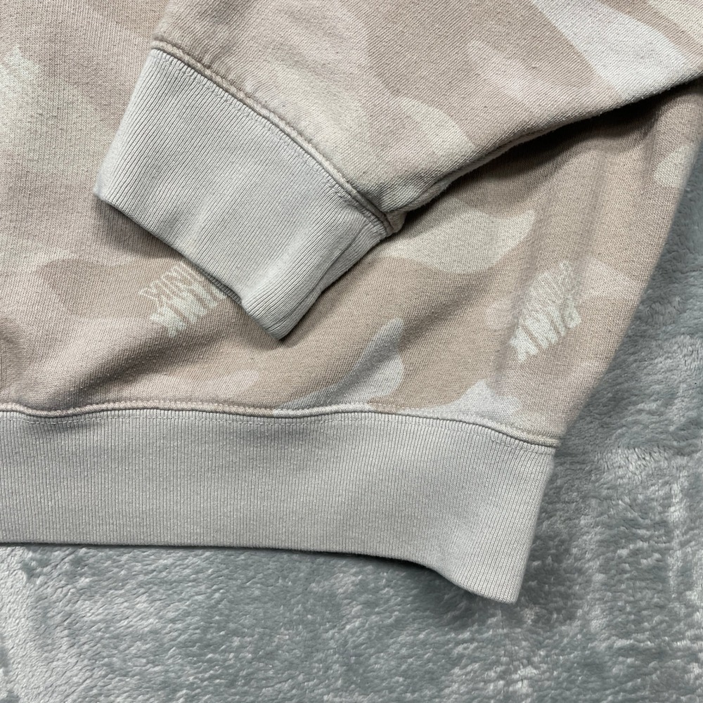 Pink Victoria's Secret Sweatshirt Women Medium Tan Camo Logo Crewneck Pullover - Picture 2 of 9